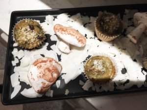 Superfood muffins and mushroom-shaped meringues